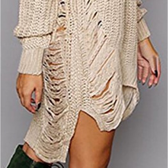 Knitted Sweater Dress Long Sleeve Casual Pullover Tops … - Picture 2 of 3